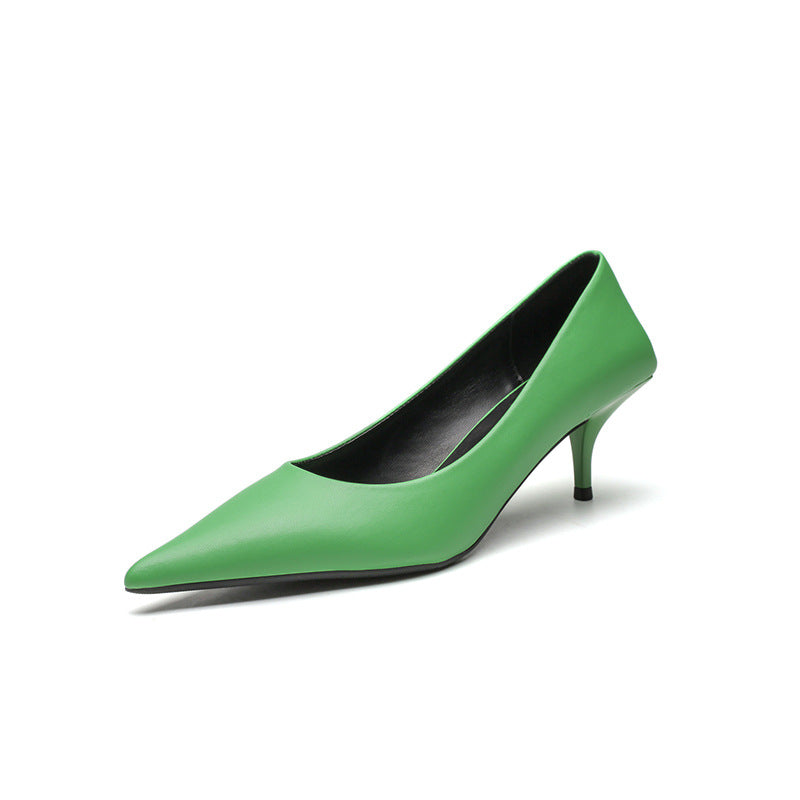 Women's Stiletto Pointed Toe Shallow Mouth Design Women's Fashion Shoes