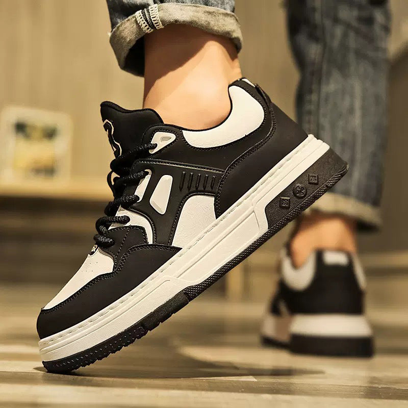 Men's Plus Size Widened Fattened American Panda Board Casual Shoes