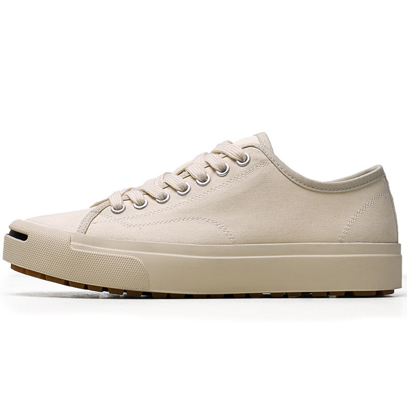 Classic Men's White Fashion Trendy Versatile Men's Board Shoes