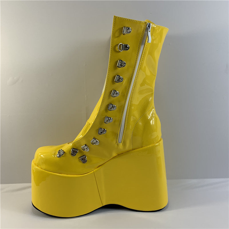 Color Round Toe Pumps Fashion Super Women's Shoes