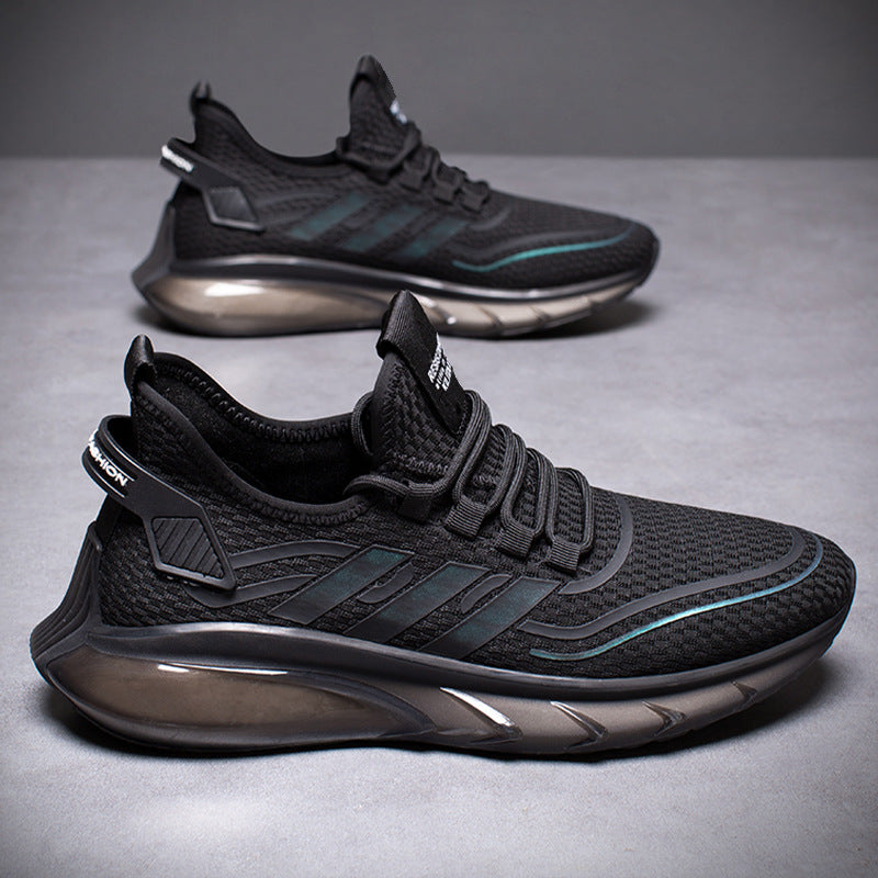 Men's Spring Oversized Plus Fat Sports Breathable Mesh Casual Shoes