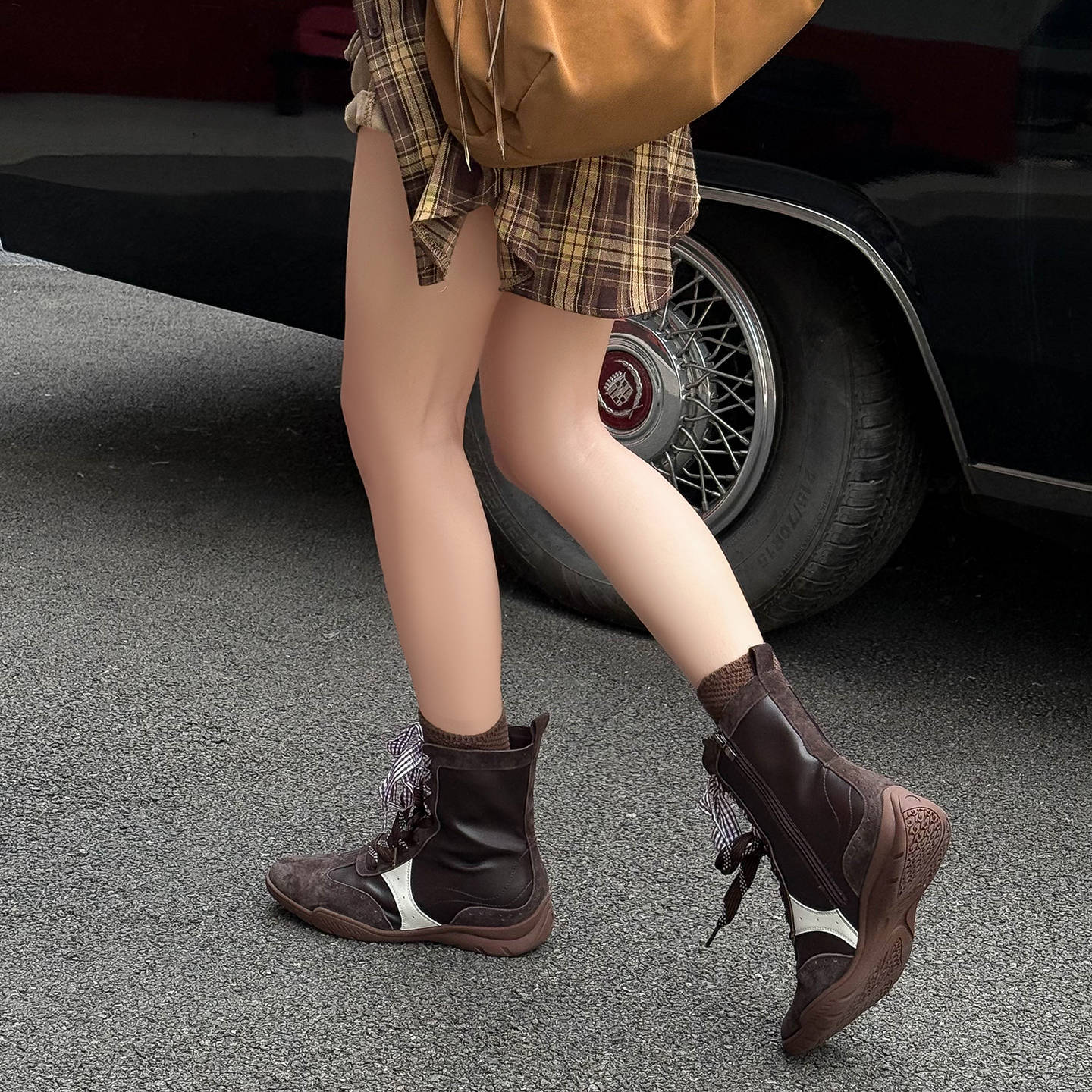 Women's Hight Increasing Martin Fashion Boxing Sports Women's Leather Boots