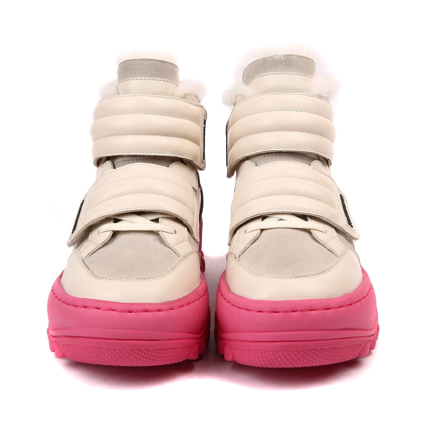 Women's Genuine Thick Bottom Velcro Sports Winter Snow Boots