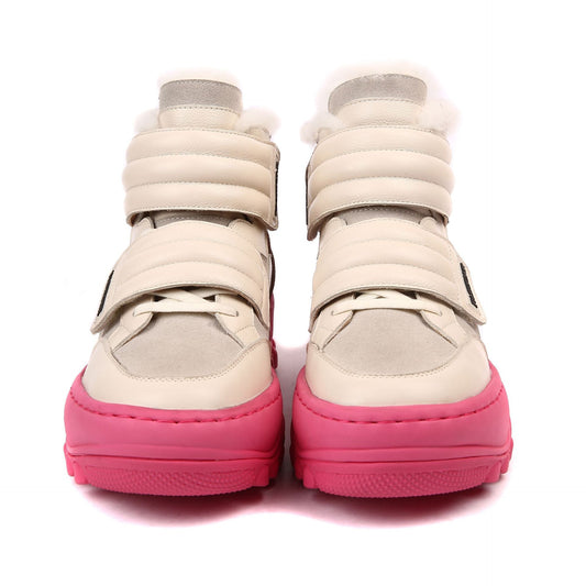 Women's Genuine Thick Bottom Velcro Sports Winter Snow Boots