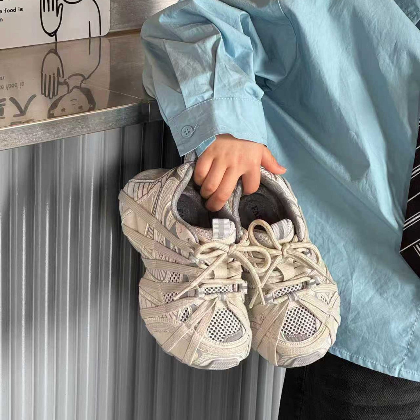 Children's Summer Spider Strap Single Mesh Boys Children's Sports Shoes