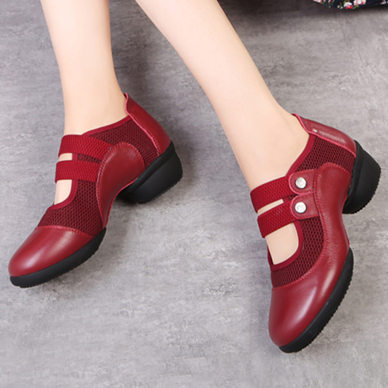 Women's Round Toe Slip-on Dancing Sports Soft Bottom Sneakers