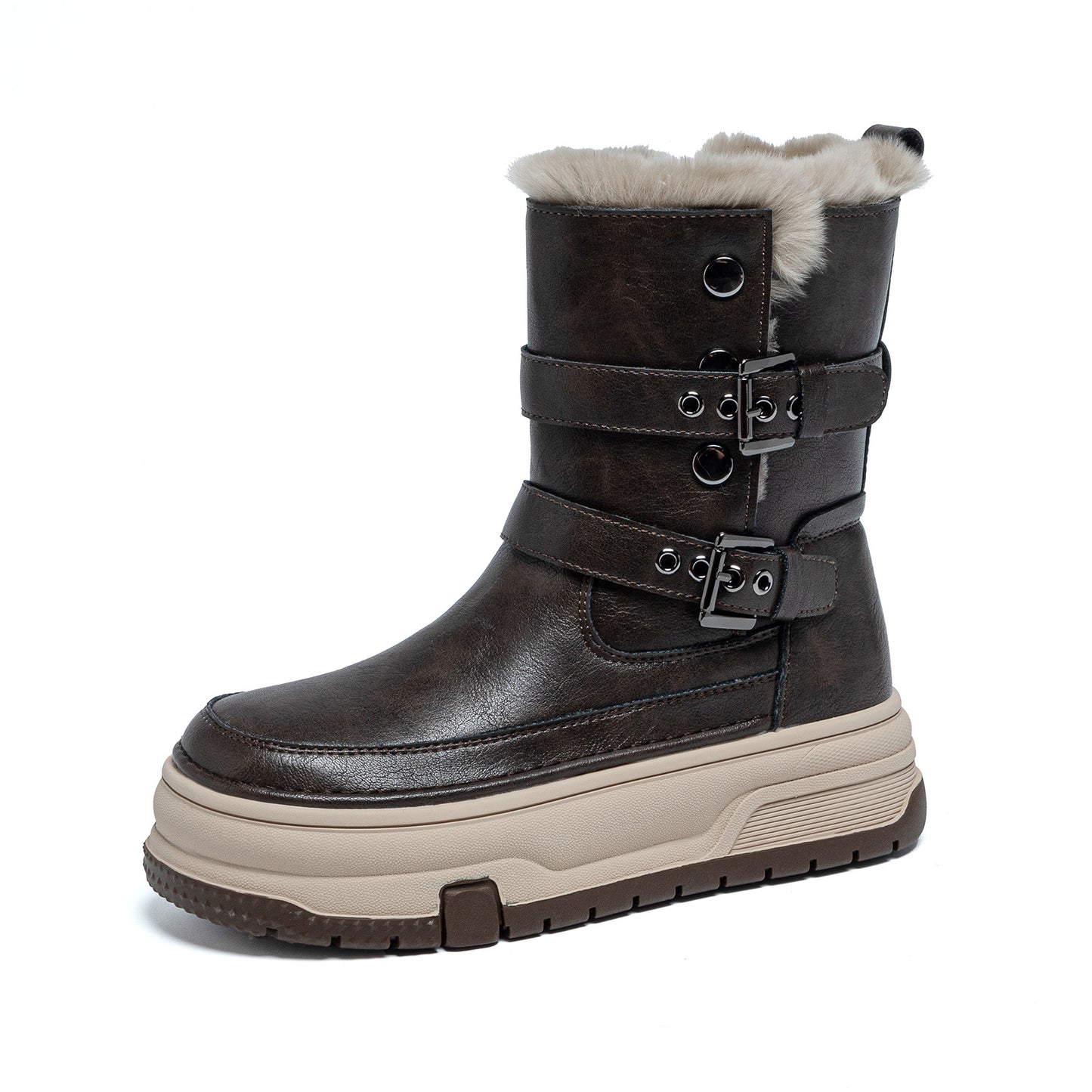 Women's Veet Winter Bottom Increased Warm Comfortable Korean Style Snow Boots