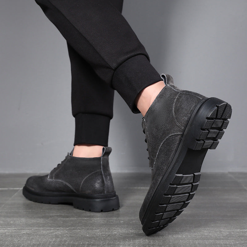 Men's British Style Trendy Middle Top With Boots