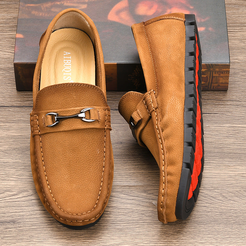 Men's Trendy Korean Small Soft Surface Lazy Men's Board Shoes