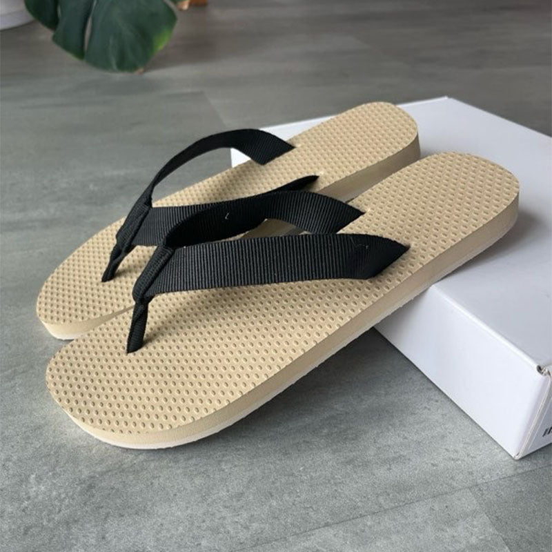 Women's Niche Summer Grosgrain Flip-flops Outdoor Leisure Thick-soles Slippers