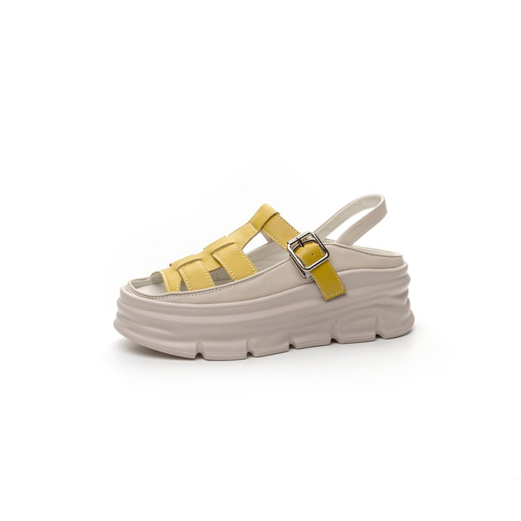 Women's Summer Genuine Fashion Outerwear Peep Toe Sandals