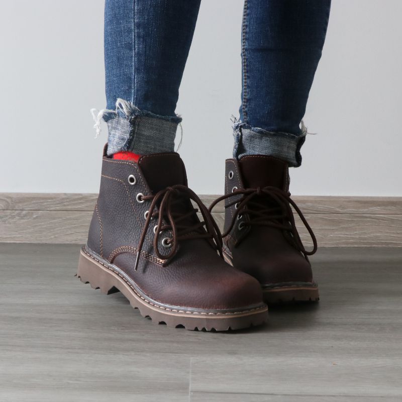 Women's & Men's Cowhide Martin Genuine Retro Breathable Ankle Worker Waterproof Riding Boots