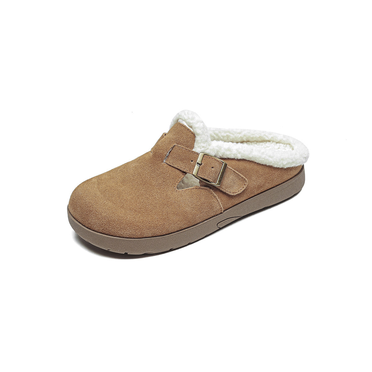 Women's Genuine Retro Platform Cowhide Slip-on Soft Bottom Women's Fashion Shoes