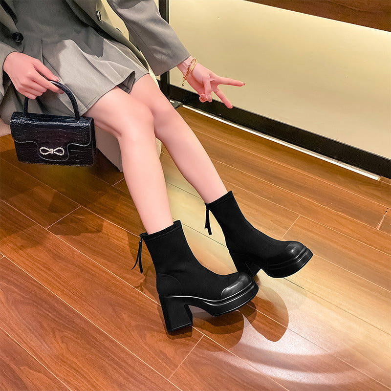 Women's Winter Slimming V Cut Tube Stretch Boots