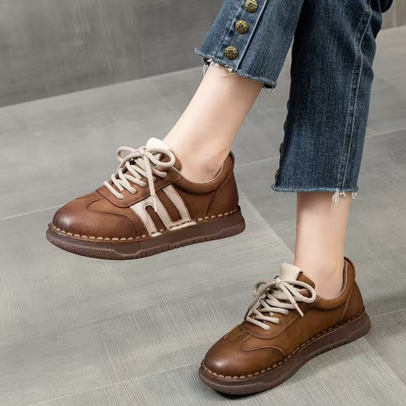 Women's Retro Handmade Spring Soft Bottom Not Sneakers