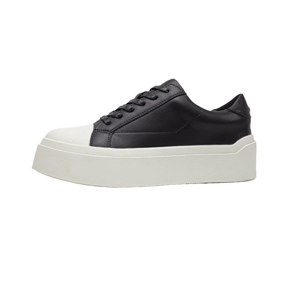 Women's & Men's Round Toe Craft Thickness Increased Fashion Sneakers