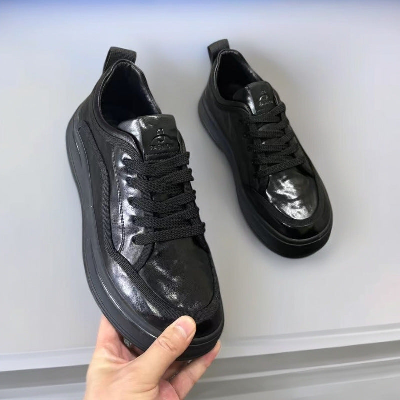 Classic Autumn Wild Mango Head Fashion Comfortable Men's Casual Leather Shoes