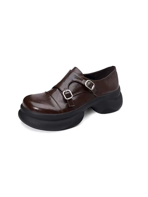 Round Toe Buckle Commute Comfortable Deep Mouth Women's Sports Shoes