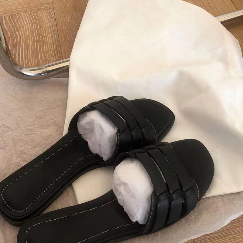 Women's Open Toe Summer Outer Wear Half Sandals