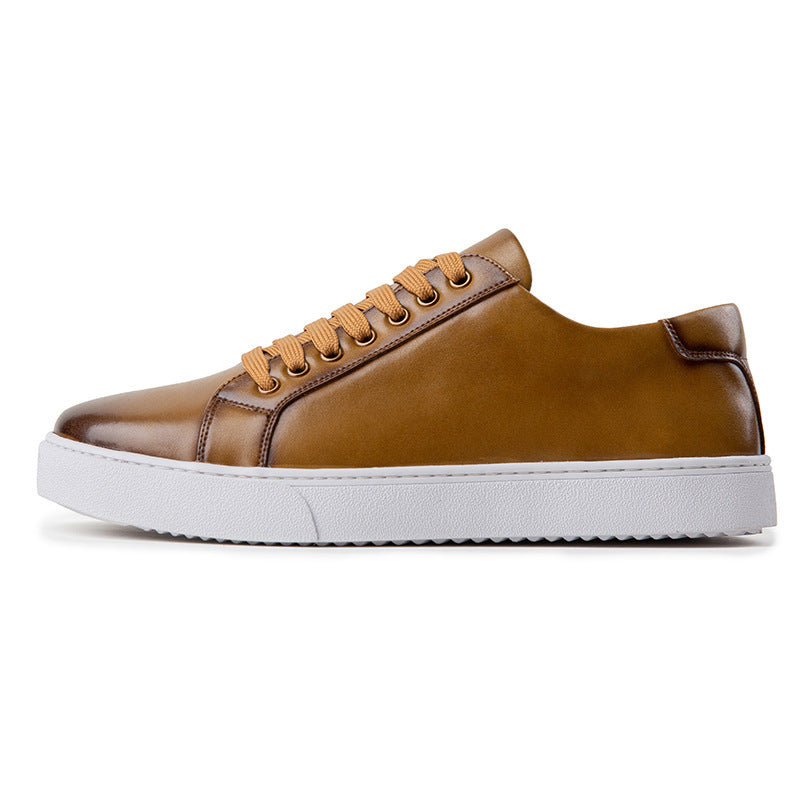 Attractive Men's Oversized Stylish Polished White Sneakers