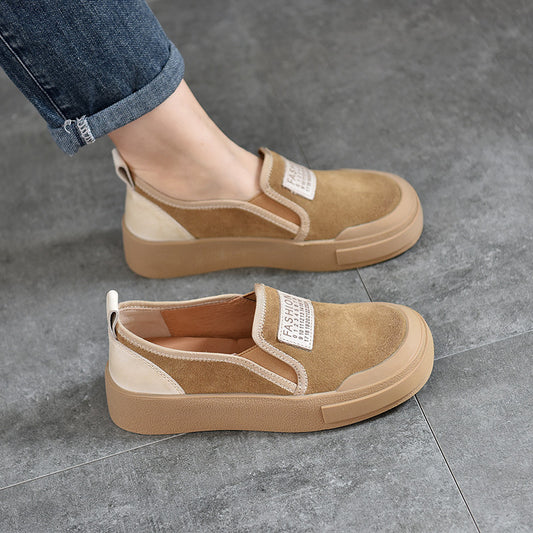 Women's Activity Price Cowhide Flat Soft Bottom Men's Shoes