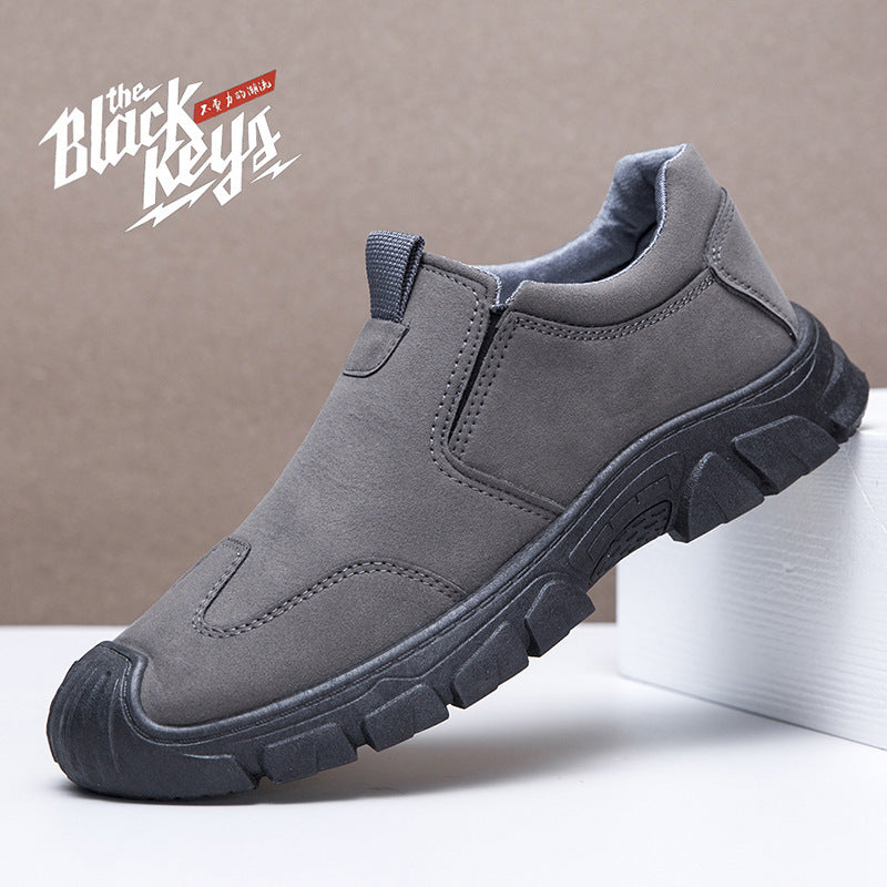 Men's Slip-on Labor Protection Thick Bottom Walking Casual Shoes