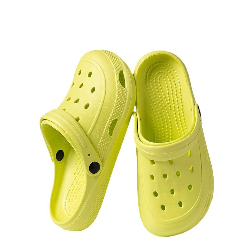 Women's & Men's Hole For Outdoor Couple Toe Cap Women's Shoes