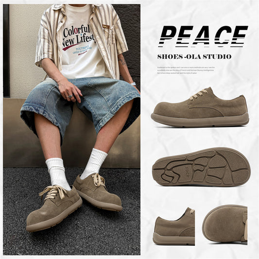 Men's Big Head Spring Retro Trendy Low Men's Casual Shoes