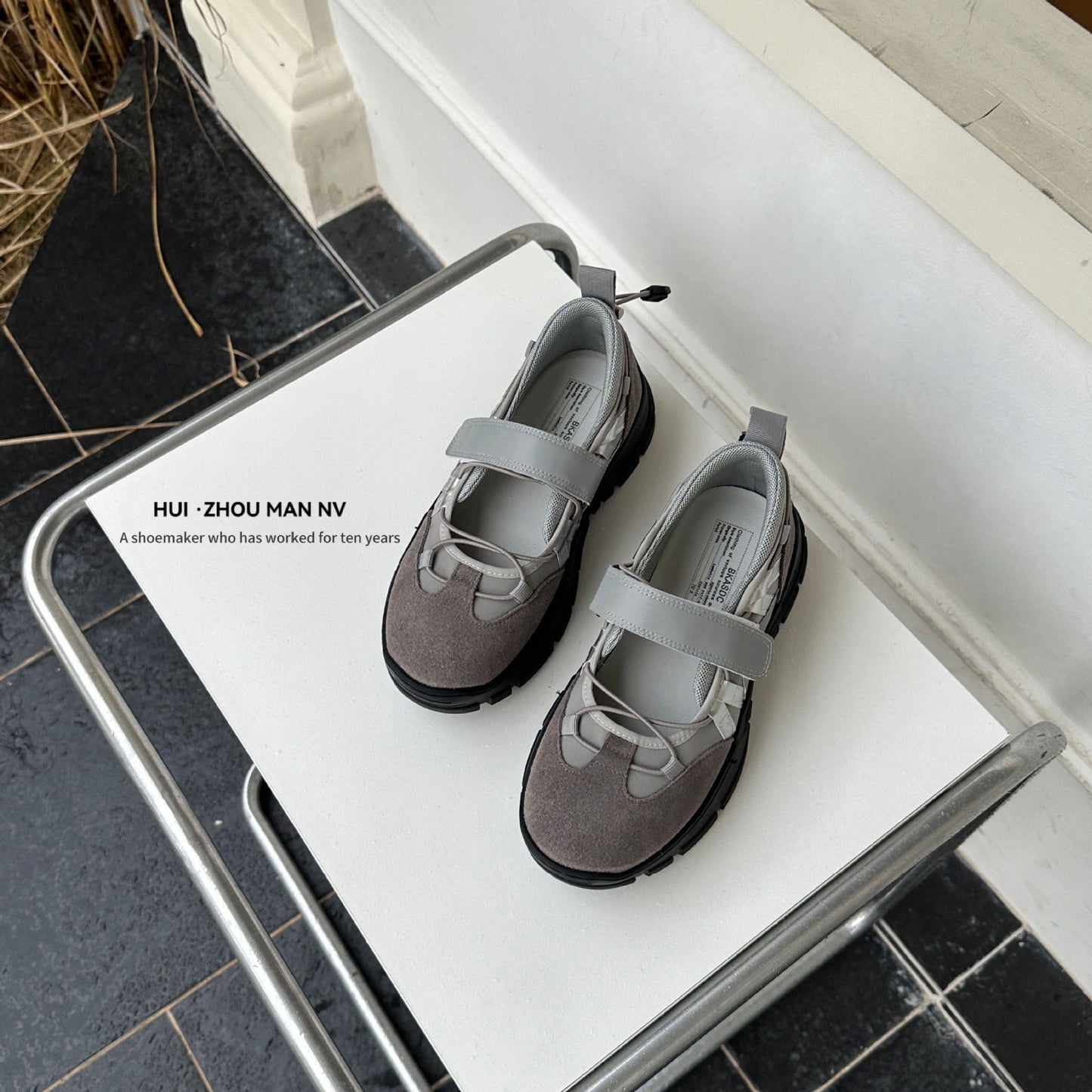 Women's Ballet Niche Velcro Function Mary Jane Women's Fashion Shoes