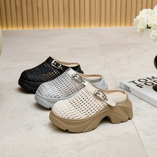 Women's Summer Closed Toe Fashion Thick Bottom Slippers