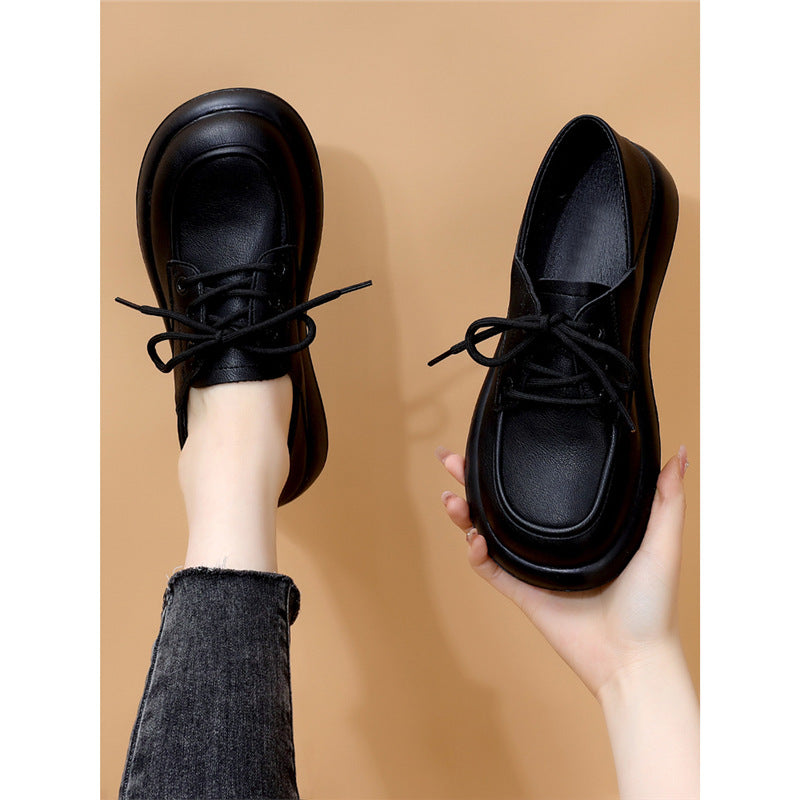 Women's Soft Spring British Style Two-way Bottom Women's Fashion Shoes