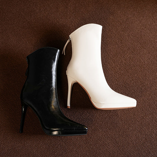 Cool Versatile Fashion Unique Elegant Winter Women's Leather Boots