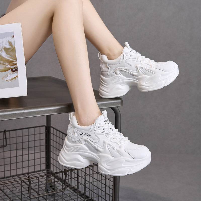 Women's Surface Clunky Summer Small Height Increasing Insole Women's Casual Shoes