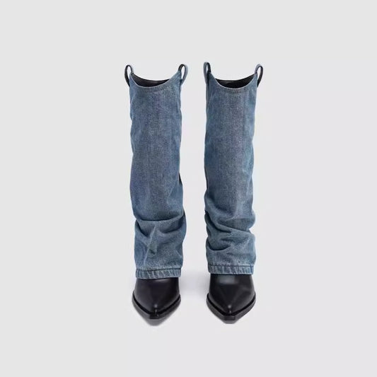 Women's Pile Style Chunky Long Below The Boots