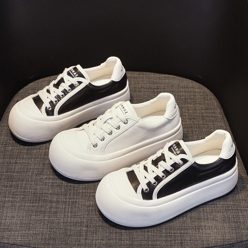 Women's Fashion Round Head Thick Bottom Height Increasing Insole Bread Sports Women's Casual Shoes