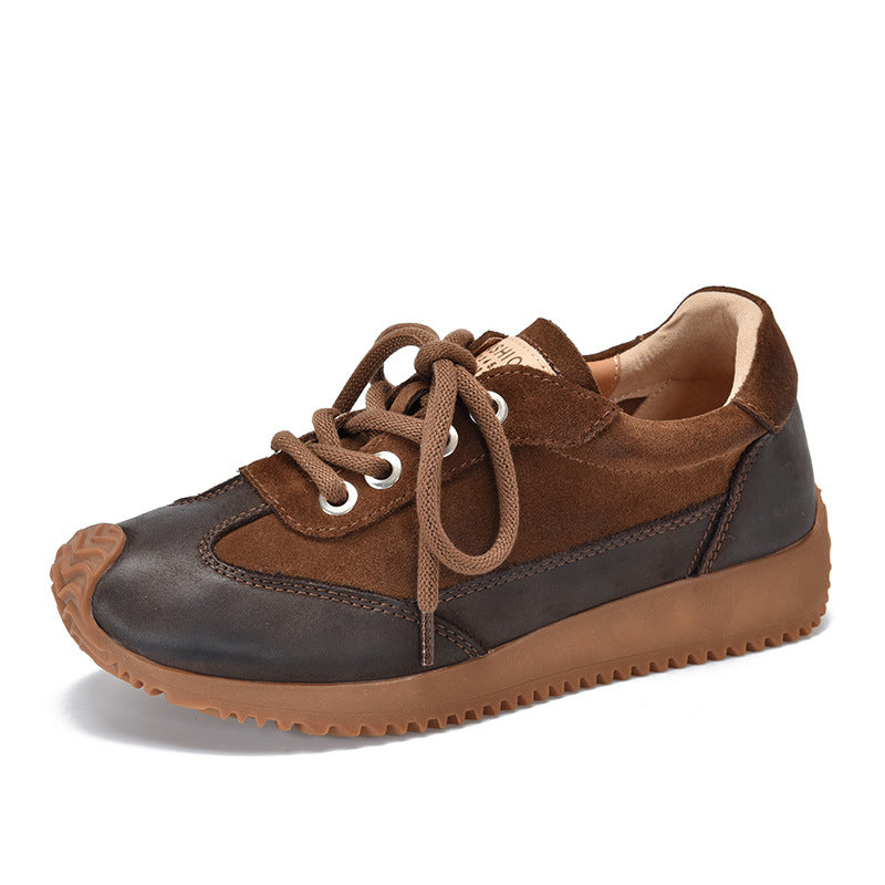 Women's Spring Genuine Soft Bottom Round Toe Women's Casual Shoes