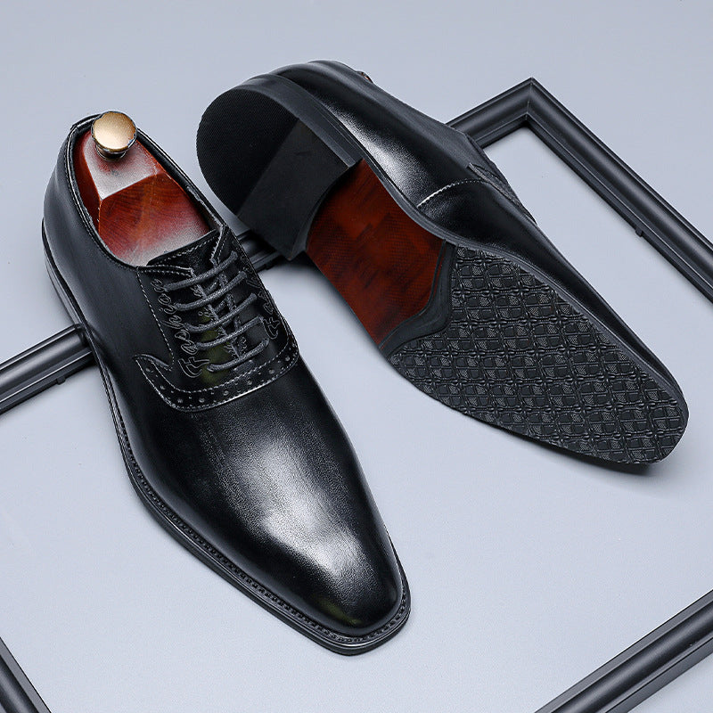 Men's British Style Formal Pointed Toe Wedding Men's Casual Shoes