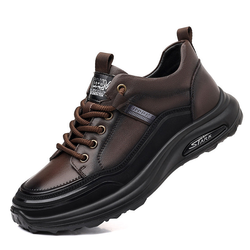 Men's First Layer Calf Autumn Genuine Lightweight Sneakers