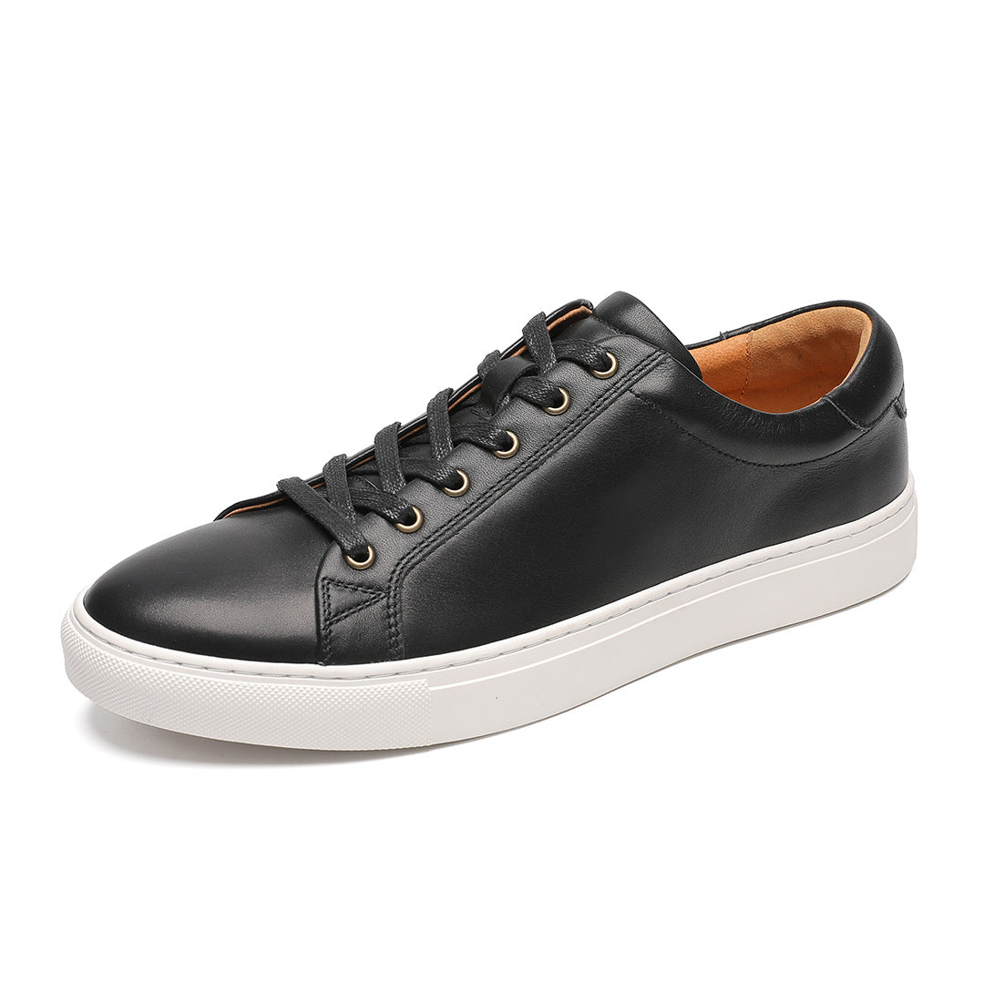 Men's White British Style Breathable Versatile Sports Men's Board Shoes