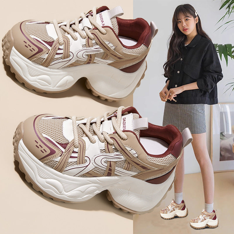 Women's Height Increasing Insole Dad Small Platform Women's Casual Shoes