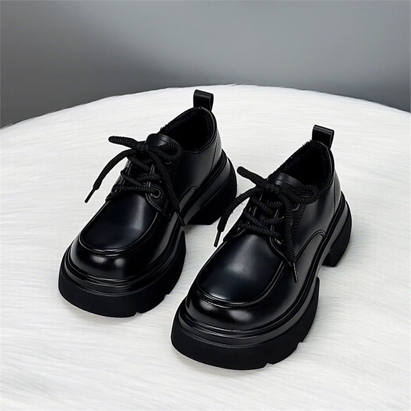Women's Genuine Platform British Style College Small Women's Fashion Shoes