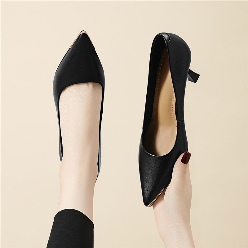 Women's Spring Fashion Pointed Toe Shallow Mouth Women's Shoes