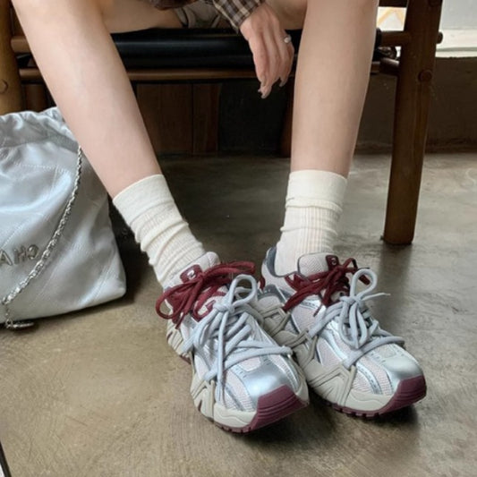 Dad Female School Retro Comfortable Soft Sneakers