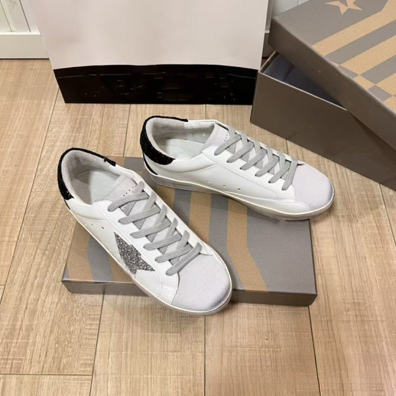 Retro Golden Goose Genuine Large Size Star Couple Korean Style Women's Casual Shoes
