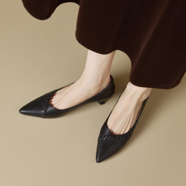 Pointed Toe Pumps Autumn Shallow Mouth Women's Fashion Shoes