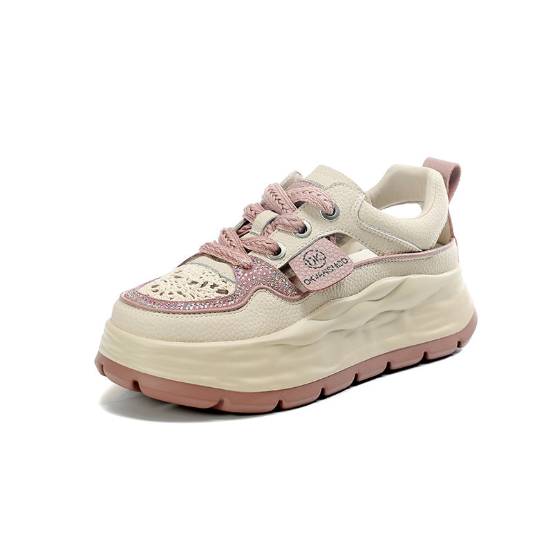 Women's Hollow Out Dad Fashion Summer Korean Sneakers