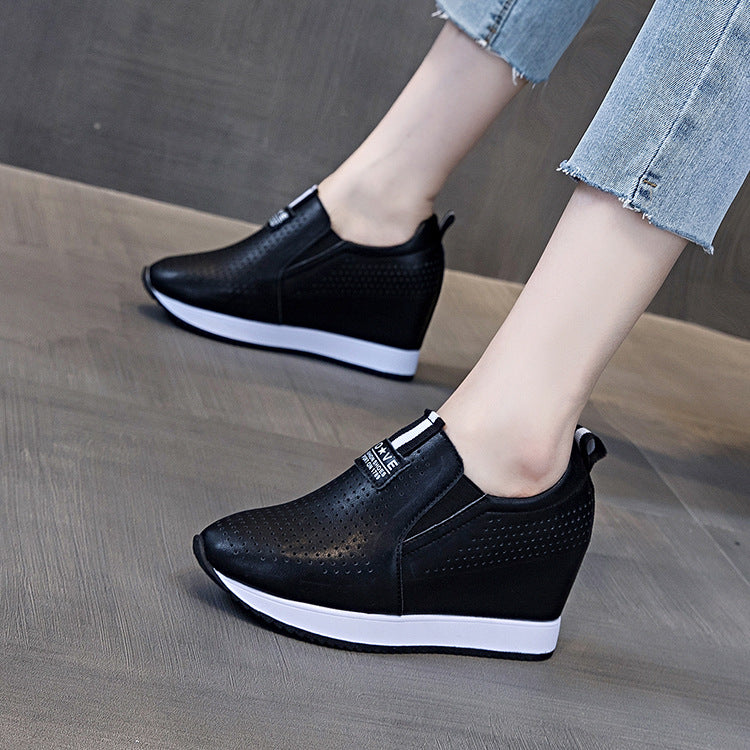 Women's Hidden White Korean Breathable Style Heels