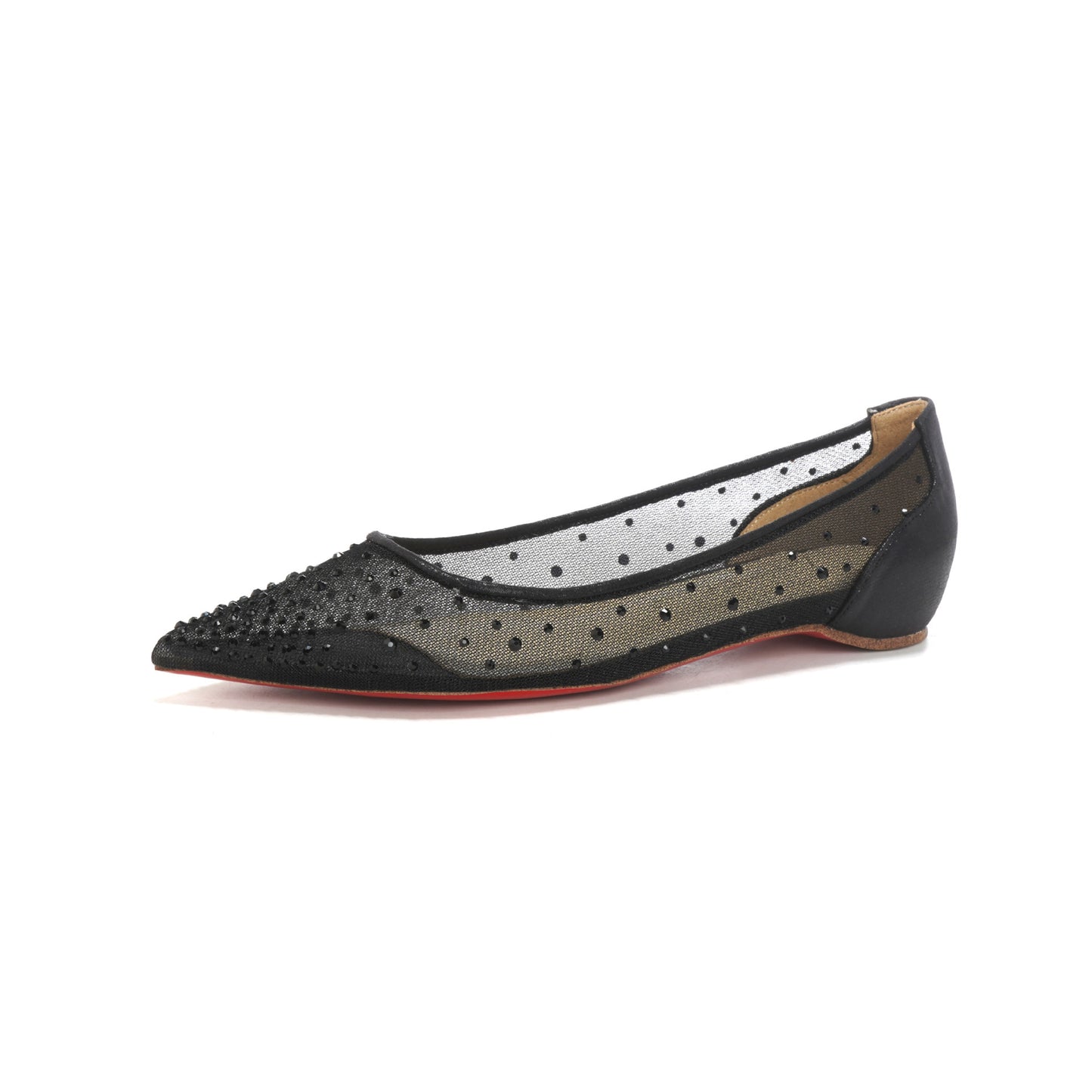 Women's Toe Flat Fairy Style Mesh Increased Rhinestone Wedding Breathable Low-cut Women's Fashion Shoes