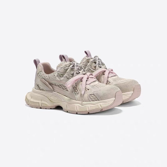 Women's Fashion Retro Distressed Platform Dad Spring Height Women's Casual Shoes