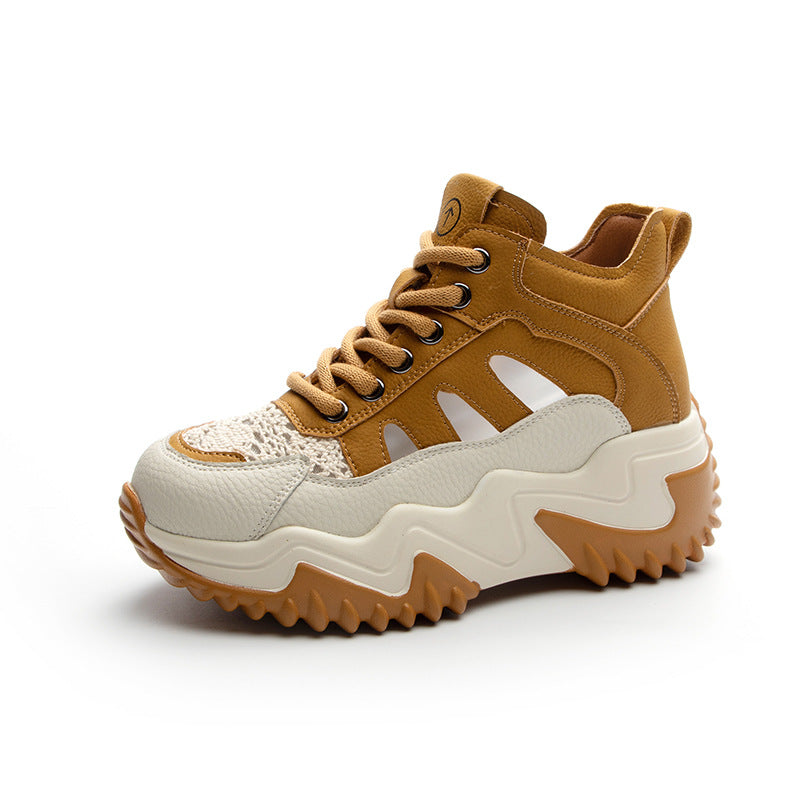 Women's Dad Summer Retro Lightweight Height Increasing Casual Shoes